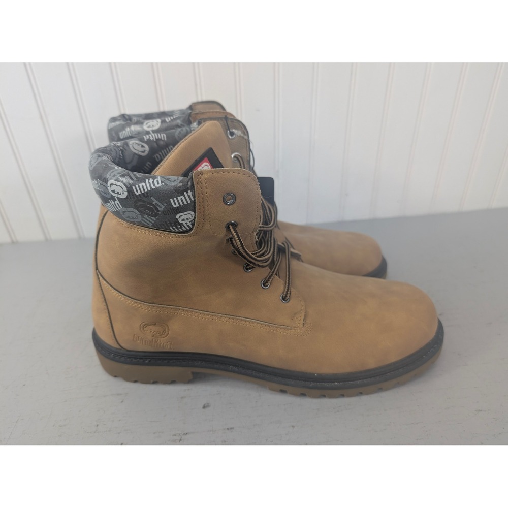 Ecko Unltd Trent-07M Work Boots Men's 13 Wheat Tan Lace Up Hiking Classic NWT